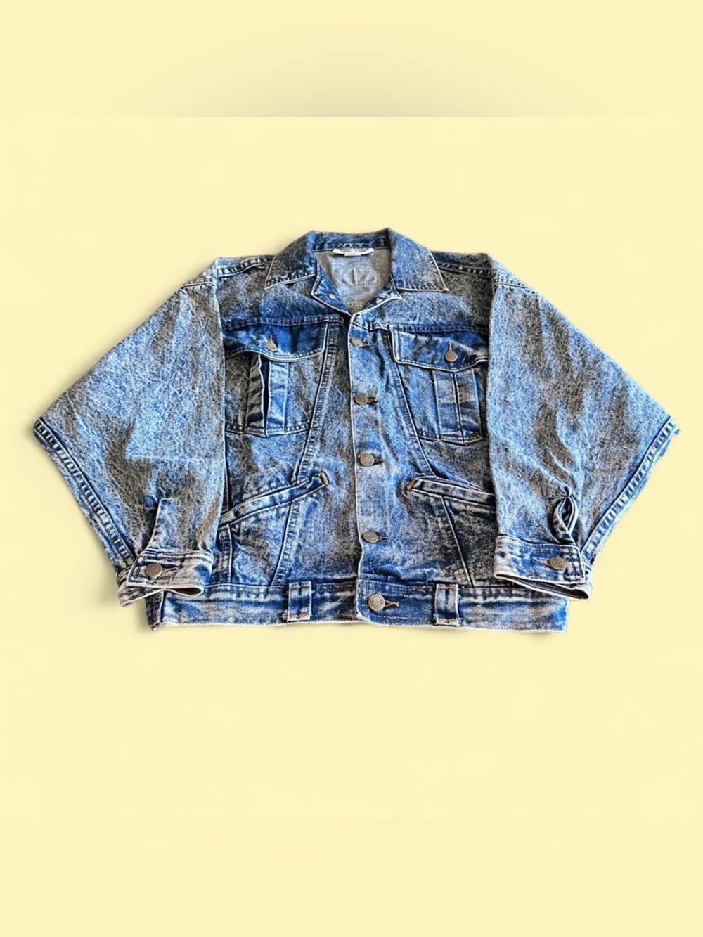 Vintage Express Acid Wash Denim Jacket Women’s S Made USA Petite